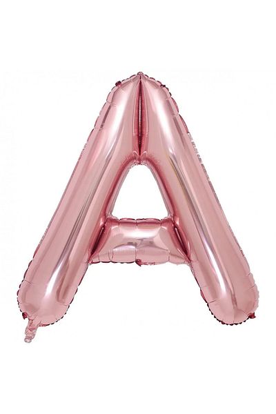 Maxee Birthday Balloon, Letter A, Pink, 40 Cm