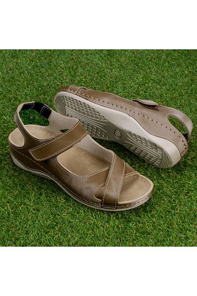 Tellus Tellus women's sandals 25-25, Brown - 37