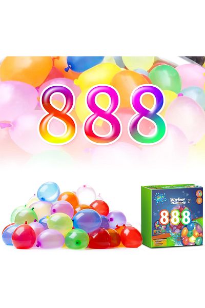 OEM Set of 888 eVatmaster water balloons, quick fill, multicolor