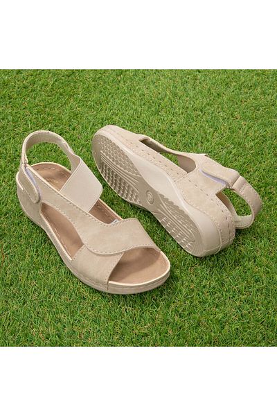 Tellus Women's sandals Tellus 25-14, Beige - 39