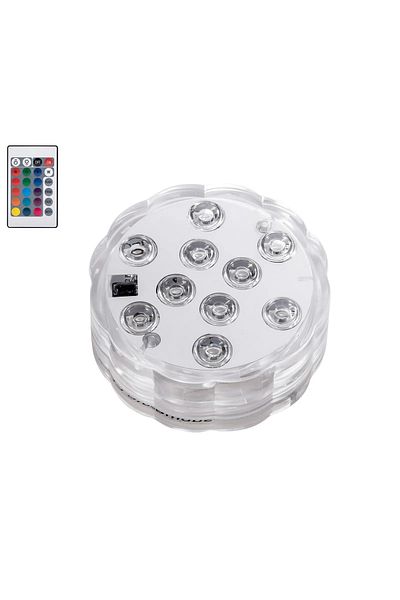 K KATHODE Underwater LED Bulb For Swimming Pool, Jacuzzi, Aquarium, Ip68, 16 RGB Colors, Remote Control