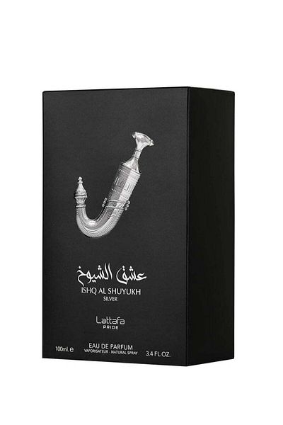 lattafa Ishq Al Shuyoukh Silver Perfume by Lattafa, 100ml