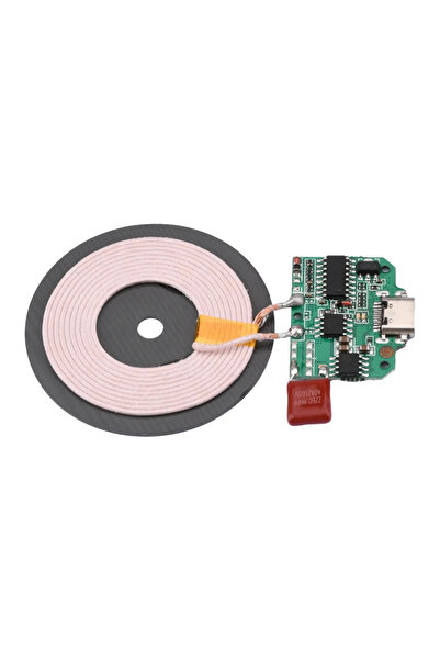 ROBİZ Kablosuz Şarj Modülü Type C 15W 5V 1A 9V 1.5A Mobil Akıllı Telefon Oyuncak Pil Şarj QI WPC V1.2.3