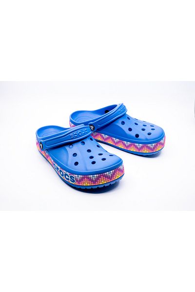 Crocs Bayaband Chevron Band Clog Powder Blue Unisex Adult