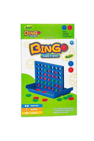 Bingo لعبة طاولة بلاستيكية أربعة في صف واحد للاستخدام الداخلي للاعبين اثنين
