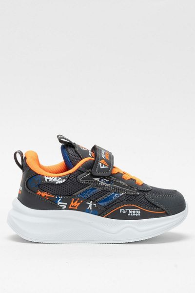Liger Children's Velcro Smart Lacing Sports Shoes Smoked - Orange