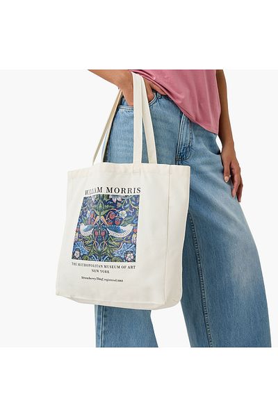 SP Characters William Morris Print Shopper Bag with Double Handles