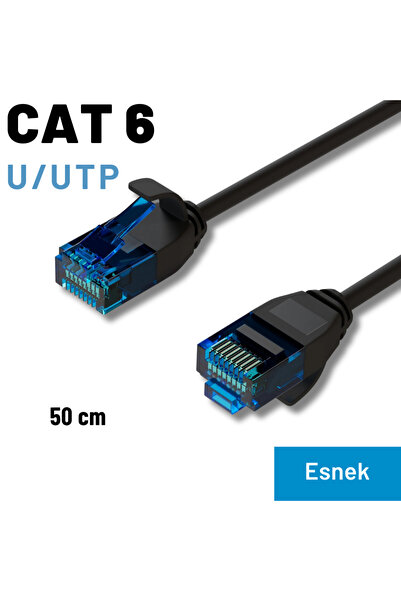 CAT6 U/UTP Esnek Kablo, 50 cm