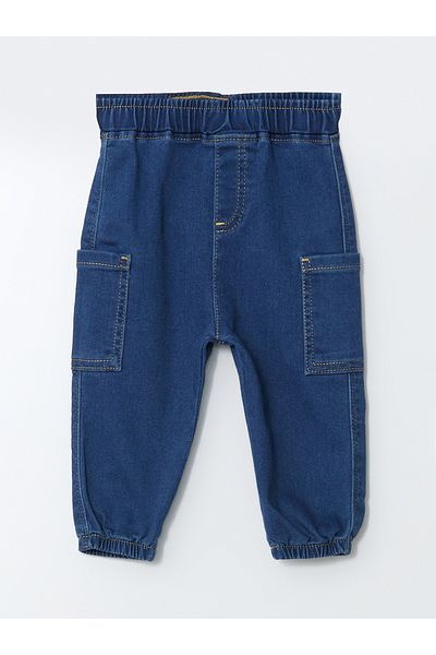 LC Waikiki Pantaloni de jeans de bază pentru băieți cu talie elastică