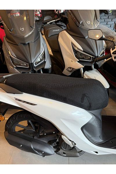 Motobros Motorcycle 3D Anti-Sweat Mesh Saddle Cover Scooter Compatible (Measurements L:86-92 W:50-55)