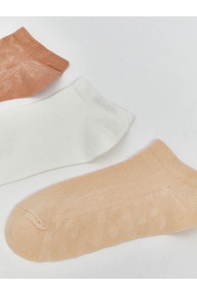 LC Waikiki Women's Plain Booties Socks 5-Pack