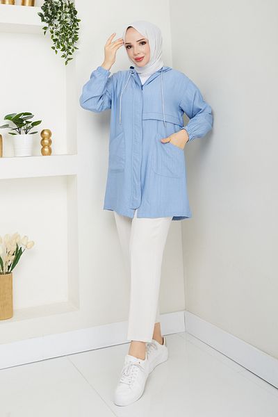 Pamuk Butik Șapcă scurtă pentru femei, cu buzunar și fermoar ascuns