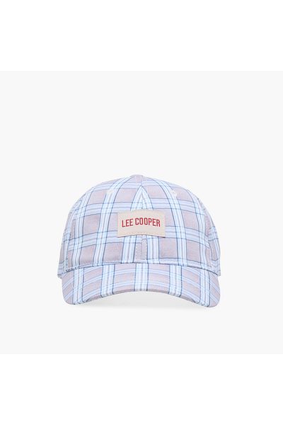 Lee Cooper Lee Cooper Checked Cap with Buckled Strap Closure