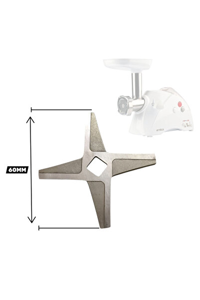 Russet #12 lik Arnica Promeat Grande W2000 W1800 Yedek Parça Bıçak, Et Kıyma Makinesi Bıçağı (60 mm)