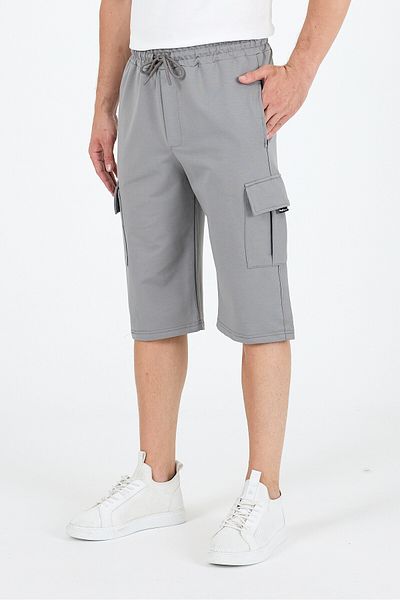 Rodi Comfortable Fit Summer Men's Cargo Pocket Capri Pocket Shorts Suitable for Daily and Sports Use 3330