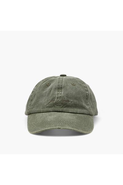Lee Cooper Logo Embroidered Cap with Buckled Strap Closure