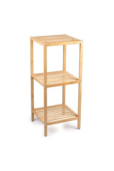 Alpina Bathroom shelf 3 bamboo shelves