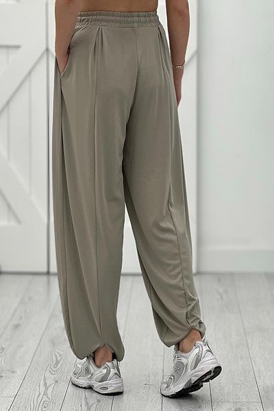 VibeGaia Modal Fabric Wide Leg High Waist Lace-Up Pants Baggy Trousers