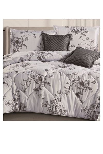 smart home Double-sided comforter set, 6-piece bedspread, 6-piece comforter with filling, 100% microfiber