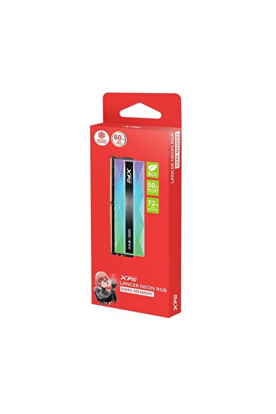 XPG Lancer NEON 16GB 6400MHz CL32 DDR5 RAM AX5U6400C3216G-CLANRSG