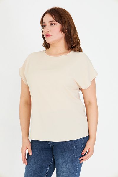 UNIQUE LADY Minimal Design Simple Blouse |   Available in Battal Size Options from 36 to 58