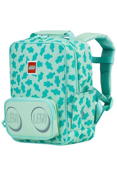 LEGO Lego Tribini Classic Small Casual Backpack, Filled Minifigure design, mint, 28.5 x 12 x 22.5 cm