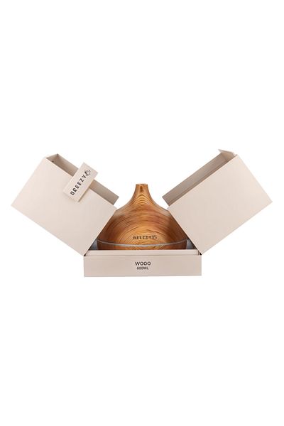 TAAM_SA Calming Wood Essential Oil Diffuser 500ml Large Tank Quiet Aromatherapy for Relaxation