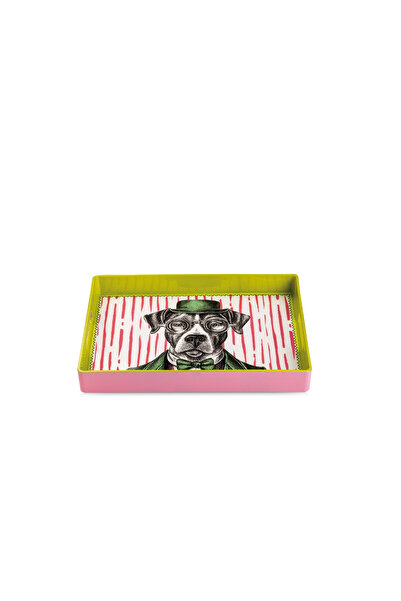 Egan Italy Human Köpek Desenli Tepsi 40x26 cm