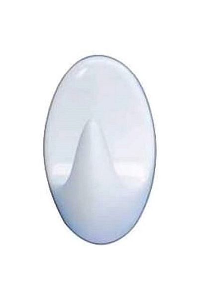 Wenko 3-Piece Self-Adhesive Dwarf Plastic Wall Hook Set White