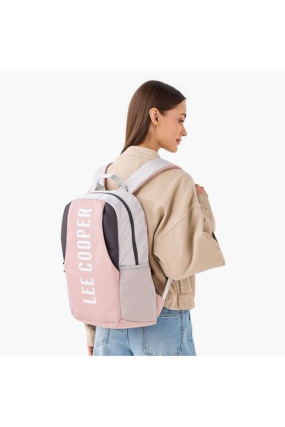 Lee Cooper Lee Cooper Print Backpack with Adjustable Shoulder Straps and Zip Closure