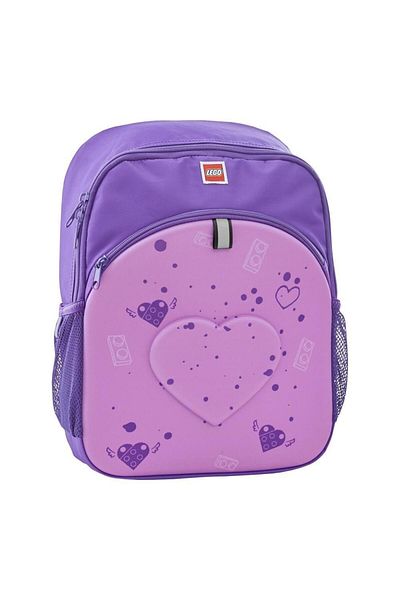 LEGO LEGO M-Line purple backpack, with front pocket - Purple Heart design