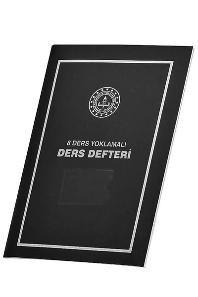 Gülpaş Rosepaş 8 Lesson Attendance Lesson Notebook Black Plastic Cover 388