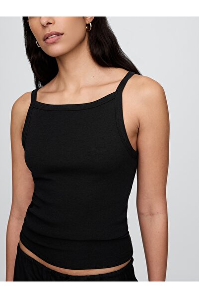 GAP Kadın Siyah Halter Yaka Modern Atlet