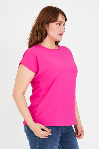 UNIQUE LADY Minimal Design Simple Blouse |   Available in Battal Size Options from 36 to 58