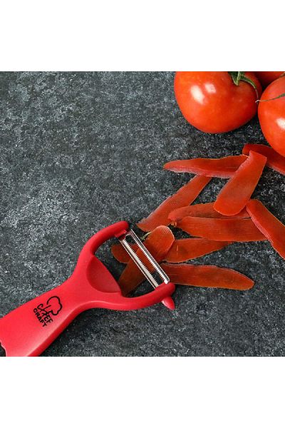 Chef Craft Tomato and Kiwi Peeler Red