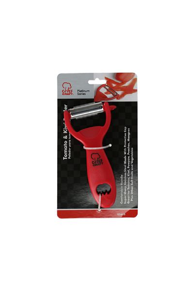 Chef Craft Tomato and Kiwi Peeler Red