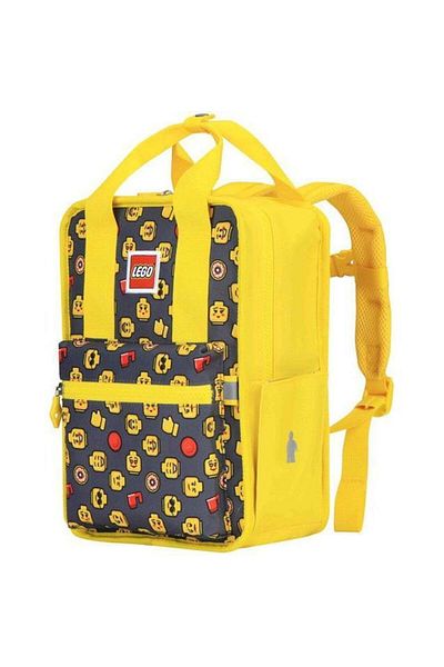 LEGO Lego Tribini Fun Small Casual Backpack, Heads and Cup design, yellow, 21 x 13 x 32 cm
