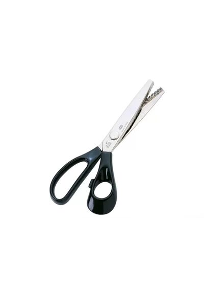 premax Tailor's scissors made of nickel-plated C50 carbon steel, serrated blades for zig-zag cutting, PREMAX, long