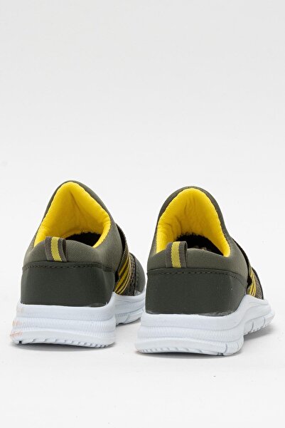 Liger Unisex Elastic Lightweight Airfle Children's Sports Shoes Khaki