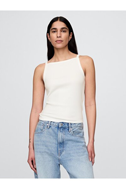GAP Kadın Beyaz Halter Yaka Modern Atlet