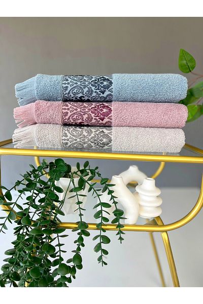 sarra 50X90 Şehzade 3-Piece Towel V2
