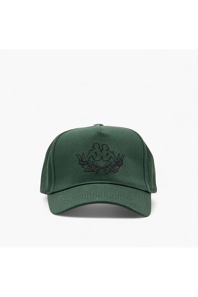 Kappa Logo Embroidered Cap with Buckled Strap Closure