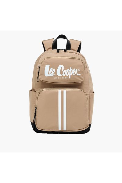 Lee Cooper Lee Cooper Logo Print Backpack with Adjustable Shoulder Straps