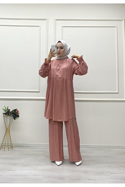 moda acar Strawberry Fabric Pants Suit