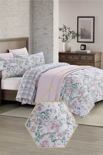 Bee Home Bed and Bath Costco | 6 Pieces King Comforter Set - 243 X 279 Cm