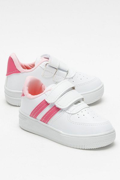 Liger Kids Sneaker Sports Shoes White - Fuchia