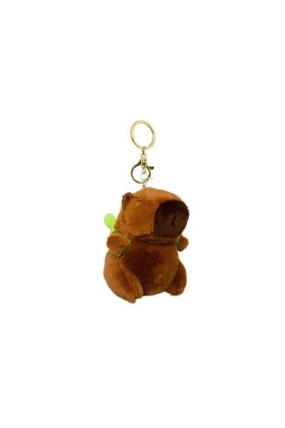 OEM Jucarie de plus, Capibara, tip breloc, maro, 12 cm
