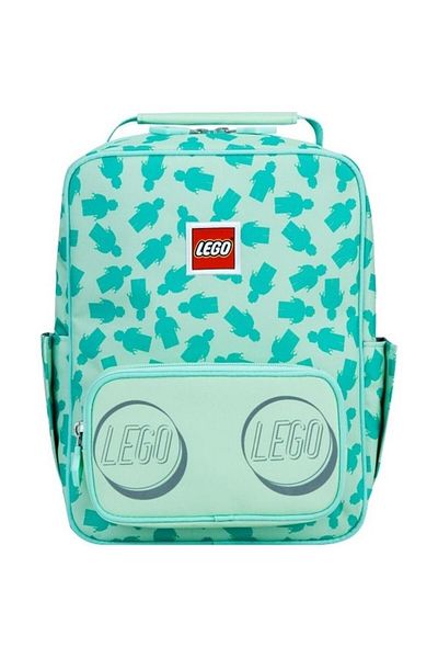LEGO Lego Tribini Classic Small Casual Backpack, Filled Minifigure design, mint, 28.5 x 12 x 22.5 cm