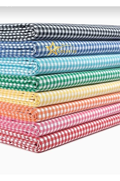 GOLDRİSE Piti Checkered Cotton Table Cloth Picnic Cloth Nostalgic Cloth 140*140 cm