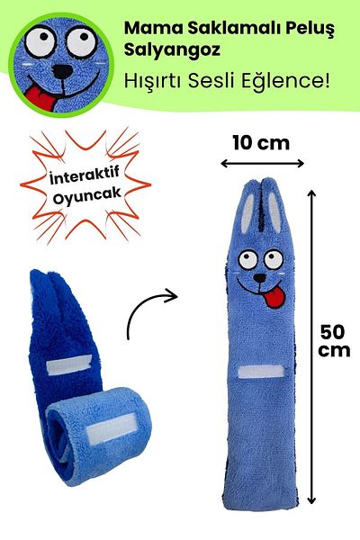 Havhav Snail Plush Dog Toy with Food Storage - Rustling Sound and Interactive Playmate